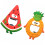 Fridge Magnet Bottle Opener Pineapple Design Red 2 PCS 4