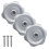 RV Window and Vent Knob Silver 1" Shaft 2-1/4" Dia 3 Pack 2