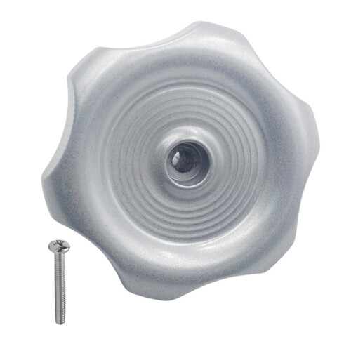 RV Window and Vent Knob Silver 1" Shaft 2-1/4" Dia 3 Pack 2