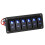 RANMEI LED Rocker Switch Panel Heavy Duty 6 Gang 5