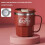 Mug à café rouge en acier inoxydable à isolation sous vide 3