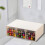 Organizer da scrivania con cassetto in plastica trasparente impilabile 5