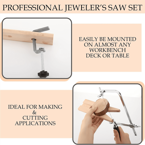 Jeweler's Saw Set Adjustable Frame 3-Piece 1