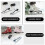 Ice Skate Pendant Decoration for Christmas Tree White Gray 2