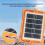 Solar Outdoor Flood Light LED Portable Spotlight 6