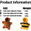 YEPOLERCE Plush Cat Puppy Backpack with Bear Bee Design for 2
