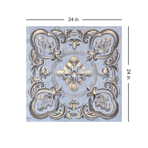 DCT30-Gaby PVC Ceiling Tile Aged White Gold 2 ft x 2 ft 10 1