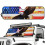 Bald Eagle US Flag Windshield Sunshade for Jeep Wrangler TJ 2