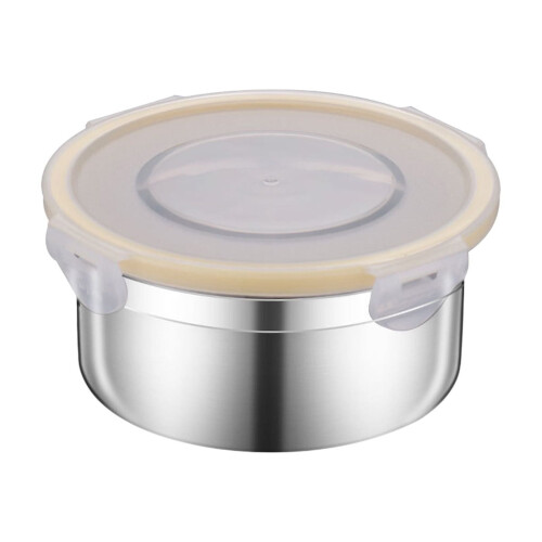 304 Stainless Steel Rectangular Bento Box with Lid 1