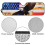 Bald Eagle US Flag Windshield Sunshade for Jeep Wrangler TJ 5