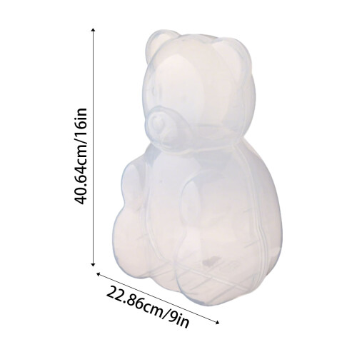 Gummy Bear Container Bear-Shaped Jar 1 Count 1