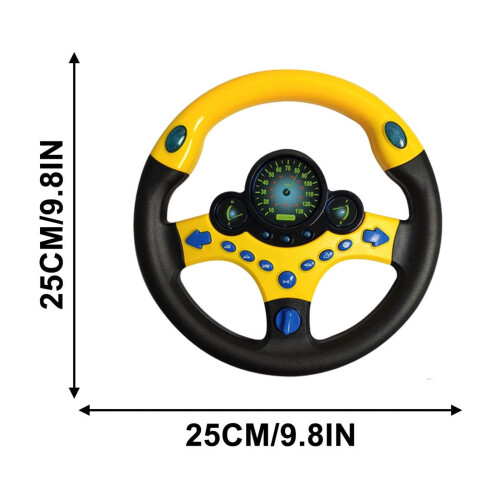 Car Simulation Steering Wheel Toy for Early Education with 2