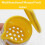 Mini portable lemon juicer with built-in filter and lid 4
