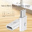 Micro USB Female to USB-C Male OTG Adapter Black 5