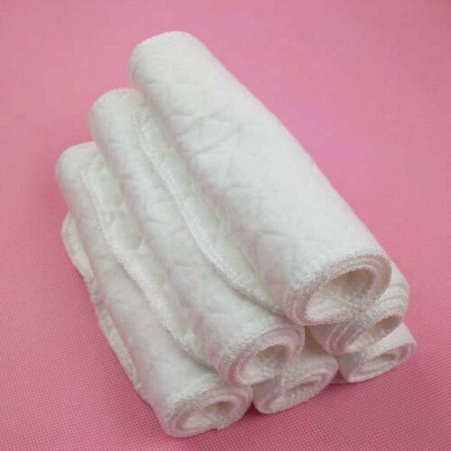Organic Cotton Cloth Diapers Reusable Adjustable 5-Pack 2