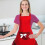 Bow Apron for Cooking Nylon Spandex 1 Piece 3