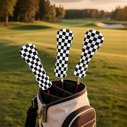 Καλύμματα κεφαλής γκολφ από δέρμα PU για Woods Driver Fairway Hybrid 2