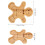 Gingerbread Man Plate Light Brown 1 pc 8.4 x 7.3 x 0.6 in 2