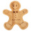 Gingerbread Man Plate Light Brown 1 pc 8.4 x 7.3 x 0.6 in 6
