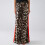 Women's Leopard Print Red Drawstring Wide Leg Pants 5