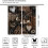 Coffee Graffiti Kitchen Curtains Vintage Brown 2 Panels 2