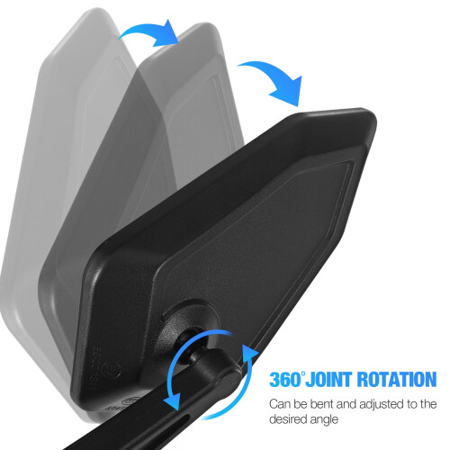 Rear View Mirrors for Motorcycle Adjustable PP 1 Pair 2