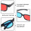 ROSENICE 3D Glasses Frame for Adults 4 pcs 7