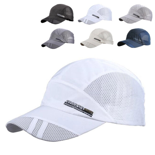 Men's quick-dry mesh baseball cap UV protection adjustable 1