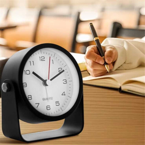 Réveil analogique rond avec veilleuse 2