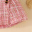 Ensemble robe et robe en tweed rose pour filles, taille 3-4 ans 4
