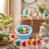 Easter Mini Basket Blue Plastic Woven Basket 2