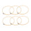 WHAMVOX Round Flower Lace Sewing Frame Set 6 pcs Khaki 4
