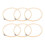 WHAMVOX Round Flower Lace Sewing Frame Set 6 pcs Khaki 3