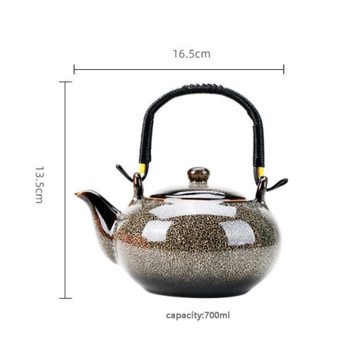 Ceramic teapot vintage celadon 700 ml 1