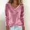 Women's Solid Long Sleeve Top with Draped Cowl Neck 8