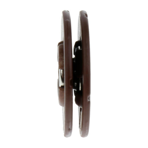 Metal Sew-on Press Stud Snap Fasteners 25mm Coffee 5 Sets 2