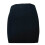 Damen-Strickrock mit hohem Bund, Schwarz-Weiß, Uni, Stretch 7