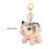 White Tiger Keychain Plush Mini Stuffed Animal with Clip 3