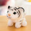 White Tiger Keychain Plush Mini Stuffed Animal with Clip 2