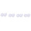 Car Door Lock Fastener Rod Clip White 4 Pack 8