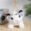 White Tiger Keychain Plush Mini Stuffed Animal with Clip 4