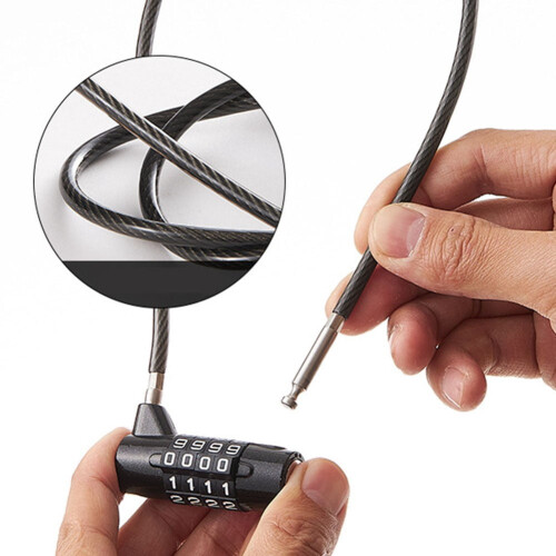 Soft Steel Wire Password Lock for Refrigerator Cabinet Door 2