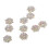 Rhinestone Flower Embellishments Flatback Beads 10 pcs 7