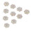 Rhinestone Flower Embellishments Flatback Beads 10 pcs 8