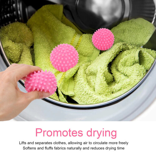 Laundry Balls Reusable PVC 8-Pack for Softening and 2