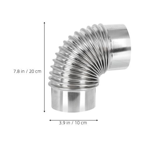 Stainless Steel Elbow Exhaust Pipe Home Use 3 Inch 1