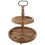 Brown 2-Tier Dessert Stand Rustic Farmhouse Decor 8