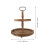 Brown 2-Tier Dessert Stand Rustic Farmhouse Decor 7