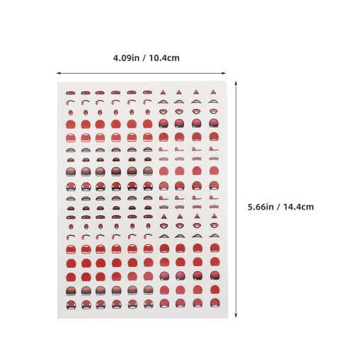 Expression Mouth Sticker Decals for Crafting 12pcs 1