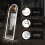 LED Arched Full-Length Mirror Aluminum Frame 64x21 Inch 4